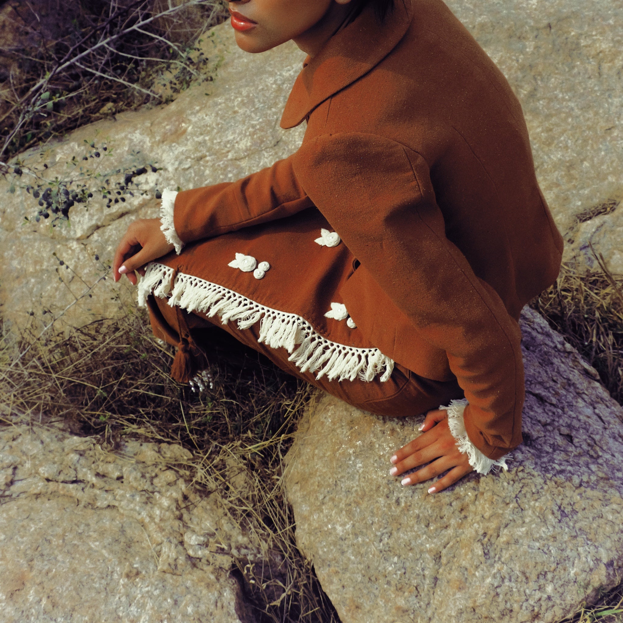 Amber Rosette Wrap Skirt