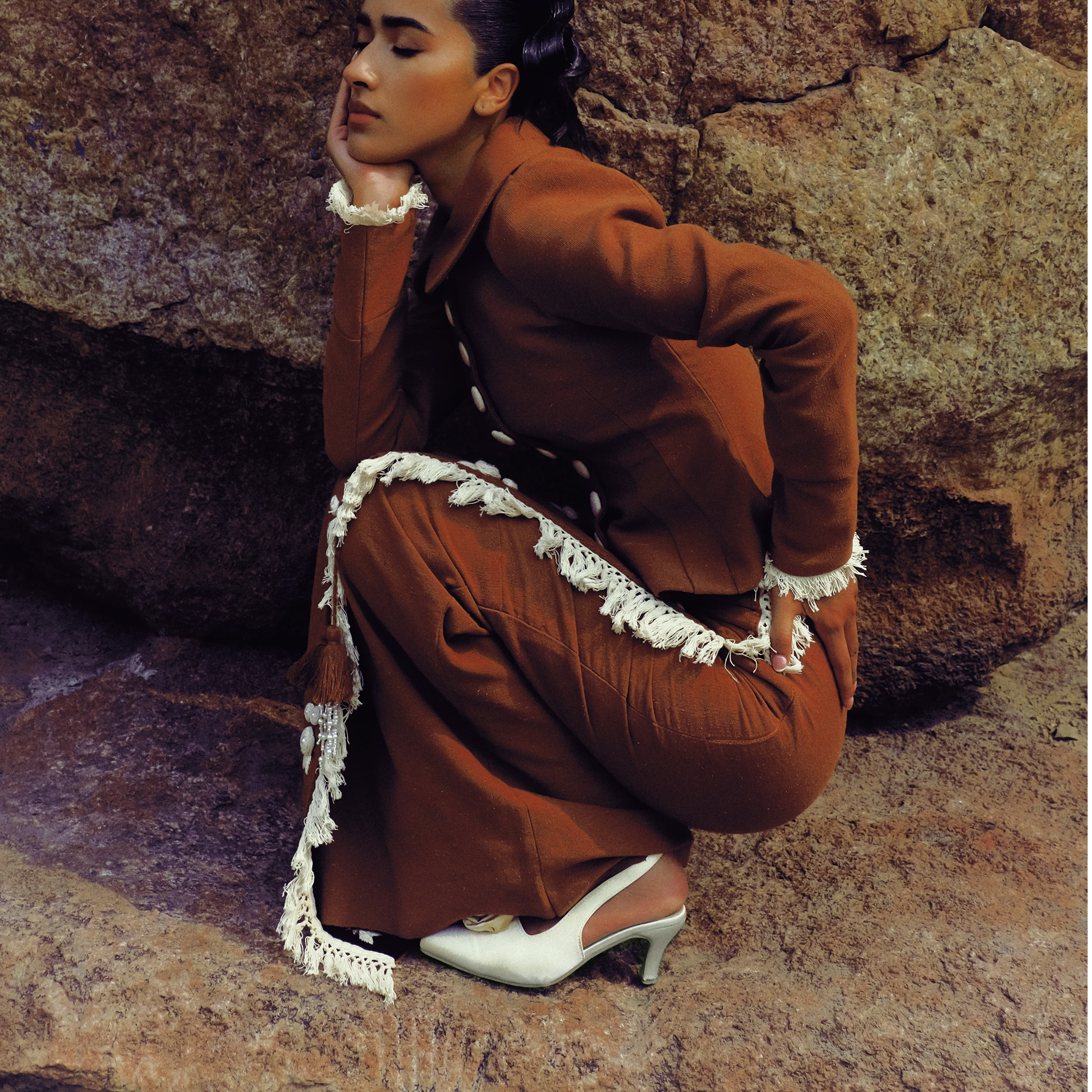 Amber Rosette Wrap Skirt