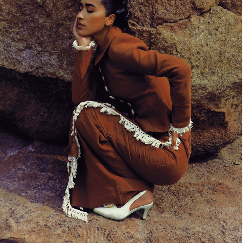 Amber Rosette Wrap Skirt